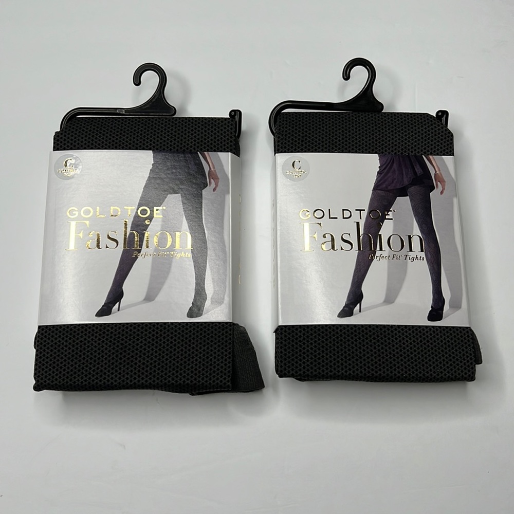 Gold Toe grey fashion perfect fit tights size C